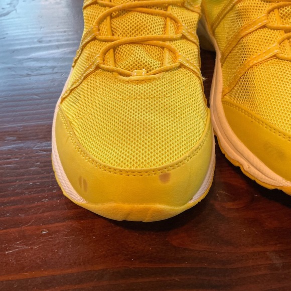 Lands' End Water Sport Sneaker Women 11B Yellow Upper Mesh Athletic Lace Up 1374 - Picture 3 of 16